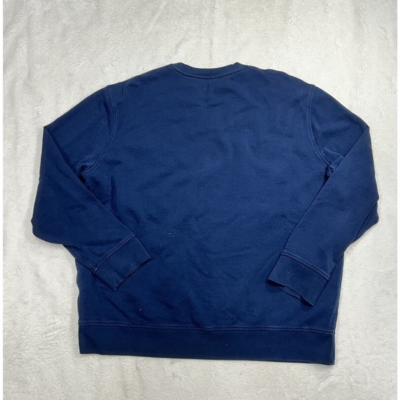 Levi's Navy Blue Large Box Logo Crewneck Sweatshirt Men's Size 2XL - Picture 7 of 7